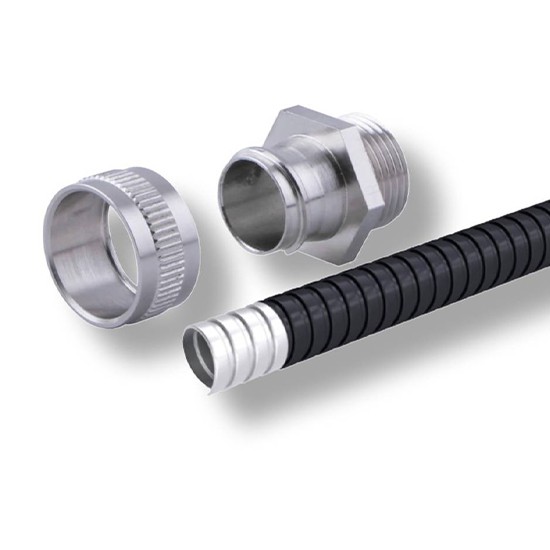 Wiska Brace PVC Coated Black Galvanised Flexible Conduit Contractor Pack - 10 Metres