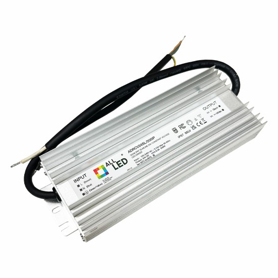 ALL LED ADRCV24SL/200IP -200W IP67 Slimline 24V Constant Voltage LED Driver
