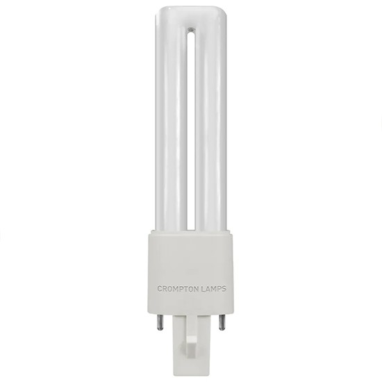 Compton Lamps CFL 4000K Single Turn S Type 2 Pin LED Lamp - 3W