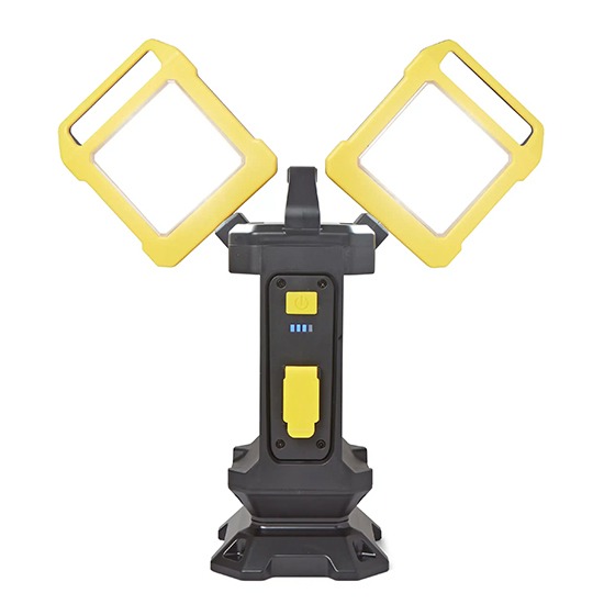 Hispec HSSL/20LEDWL-R 20W IP54 Rechargeable Adjustable Twin Work Light