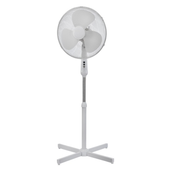 Knightsbridge EXPF 3-Speed Oscillating White 16" Pedestal Fan