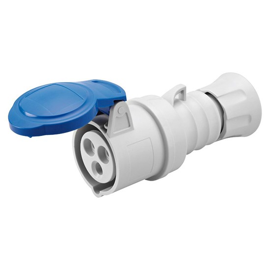 Gewiss GW62015H IP44 32A HP 2P+E 230V 6H Straight Socket
