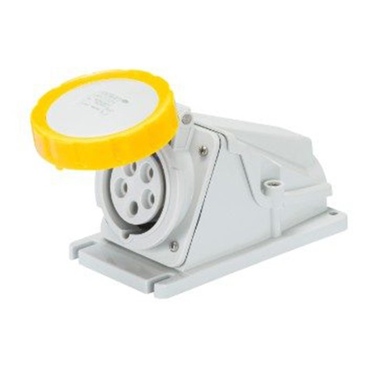 Gewiss IP44 2P+E 110V Angled Wall Socket