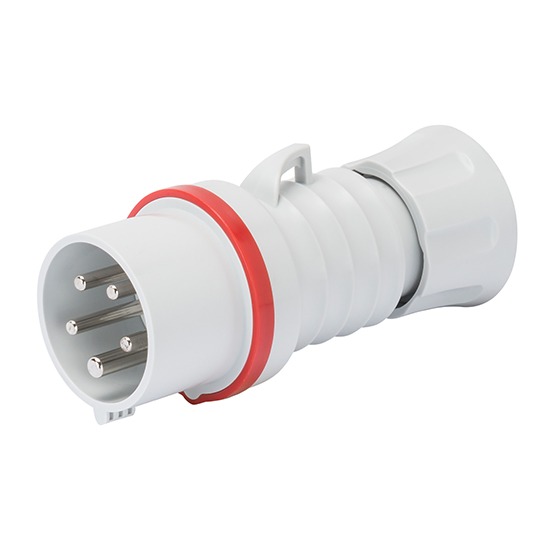 Gewiss GW60008H IP44/54 16A 380/415V 50/60Hz HP 3Pin + E Straight Plug