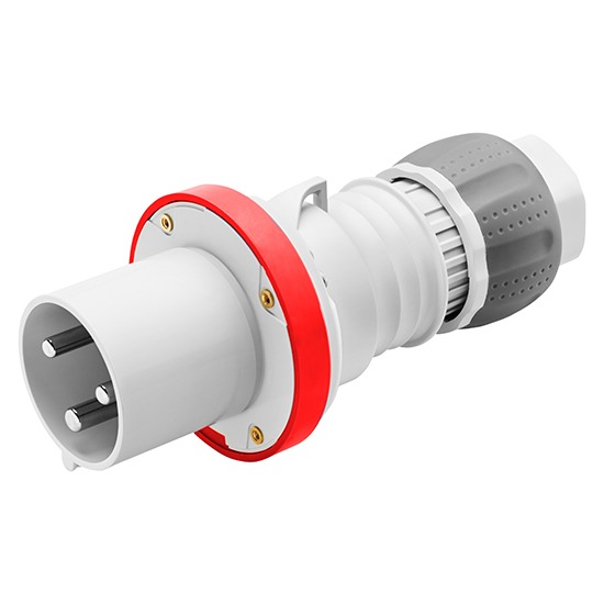 Gewiss GW61021H IP44/IP54 3P+N+E 380/415V 63A Red Straight Plug
