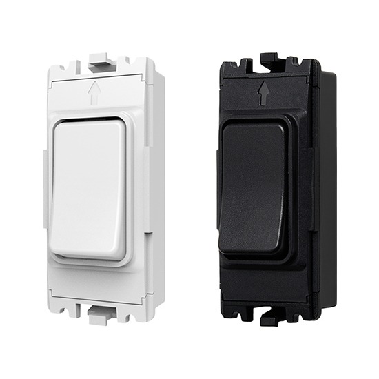 Forum Dimmable Slim 1-Gang Grid Kinetic Switch