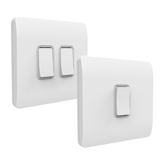 Forum Kinetic White Switch Frame for Slim Grid