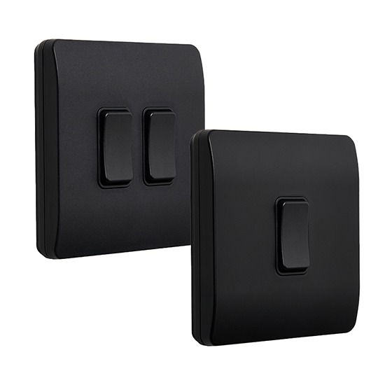 Forum Kinetic Black Switch Frame for Slim Grid