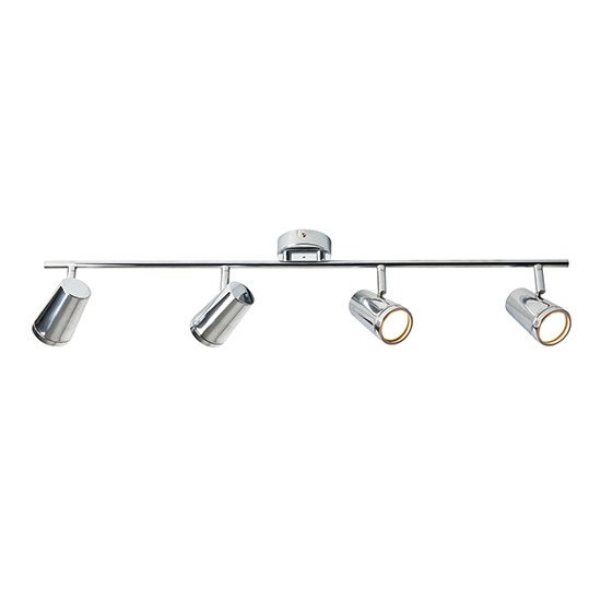 Forum SPA-35081-CHR Freya Chrome 4 Spot Bathroom Ceiling Spotlight Bar
