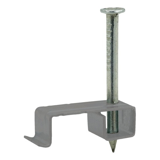 Unicrimp Metal LSF Fire Safe Grey Twin & Earth Cable Clips