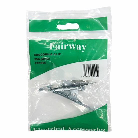 25 Amp Crocodile Clips - 2 Pack
