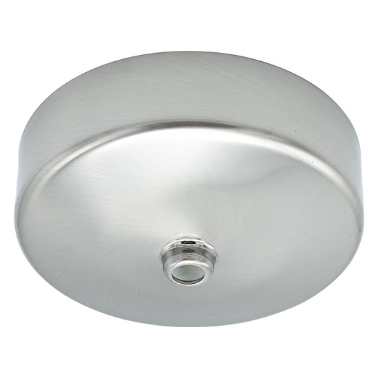 BG Ceiling Rose with 3" Diameter Polycarbonate Base - Steel Finish Cover