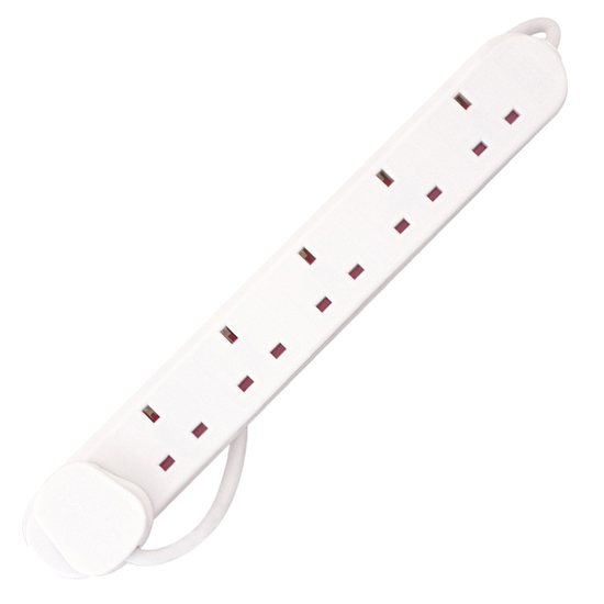 LGA 9568/13/2M 2m 13A 6 Gang Extension Lead