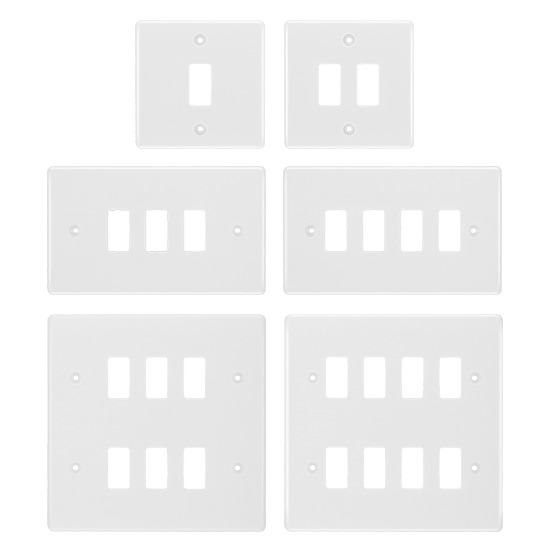 BG Front Plate Nexus White Moulded