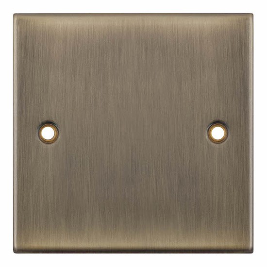 LGA Selectric DSL642 Antique Brass 1 Gang Blanking Plate
