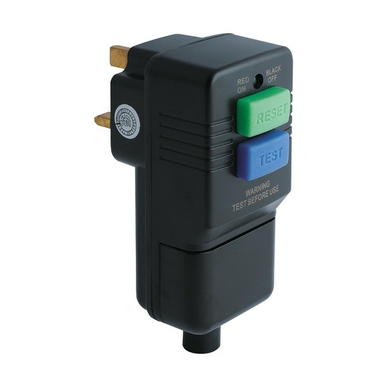 Niglon PAD13RCD 13A RCD Protected Plug - Technical Drawing