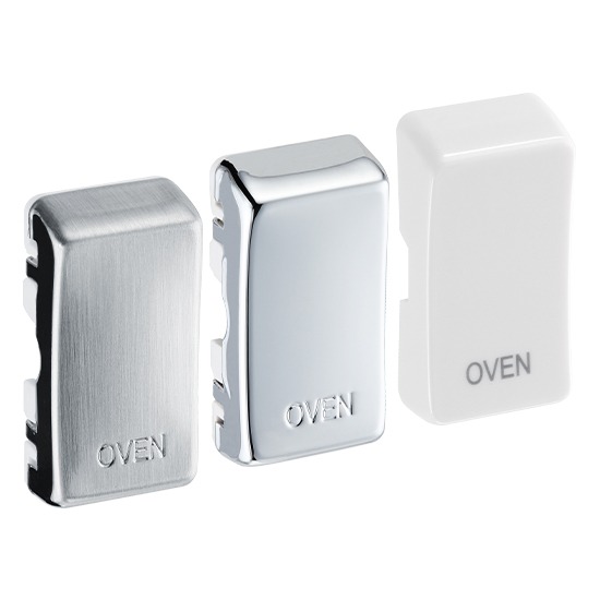 BG Switch Cover - Oven - Brushed Steel