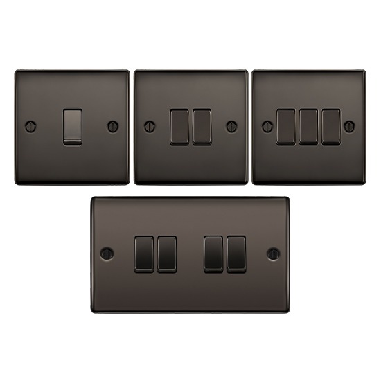 BG Electrical Black Nickel 20A 2 Way Light Switch