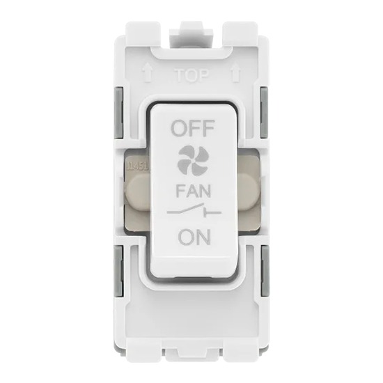 BG R15-01 Nexus Grid 10A 3-Pole White Fan Isolator