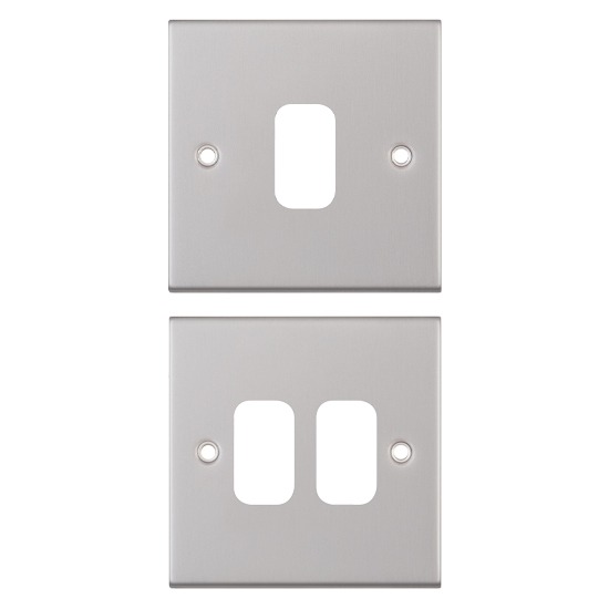 Selectric SGRID360 5M Satin Chrome Aperture Modular Plate