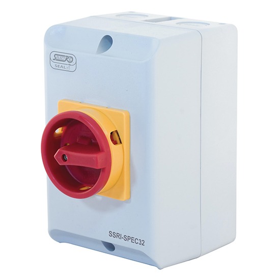 LGA Selectric SSRI-SPEC32 32A/16kW 415V 4-Pole Rotary Isolator Switch