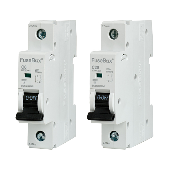 FuseBox MT06C C-Curve 1 Pole MCB