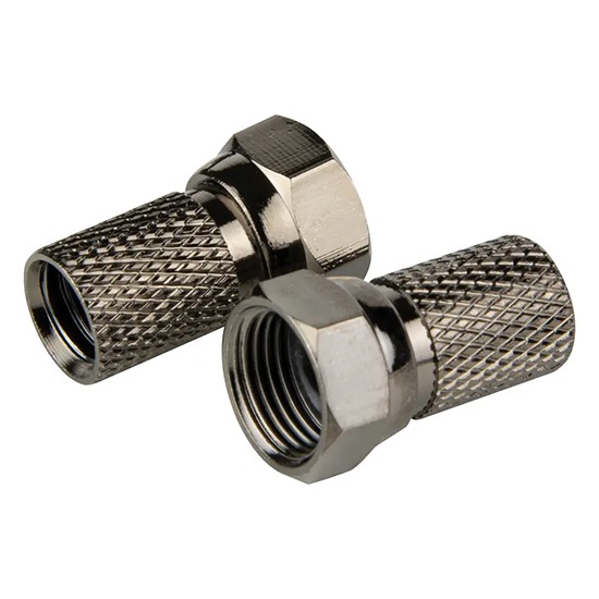 Philex 19001R F-Connector Plug with O-Ring - 22 x 6.4mm