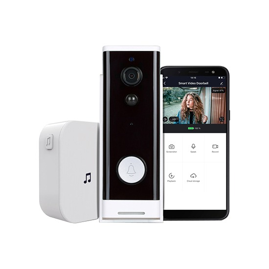 Ener-J SHA5307 Slim Wireless Video Door Bell & Chime