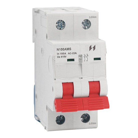 Navitas N100AMS 100A Double Pole Main Switch Isolator