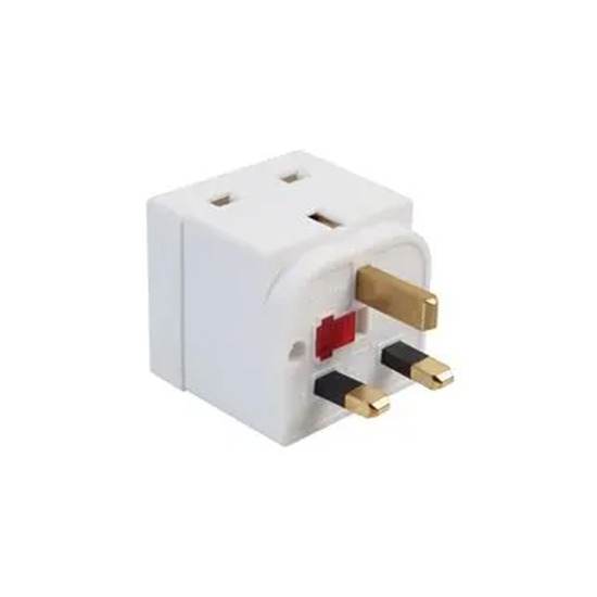 Pro-Elec PELB1973 2-Way Mains Adaptor with 13A Fuse