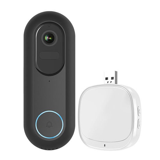 Ener-J SHA5357 Flexi HD Video Doorbell inc. 110° Wide View, 2-Way Audio Siren & USB Chime