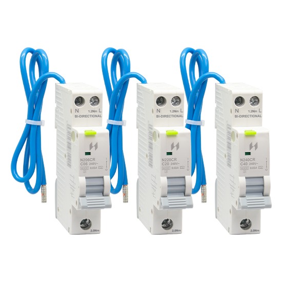 Navitas 30mA C Curve 1P+N Type A Compact Bi-Directional RCBO