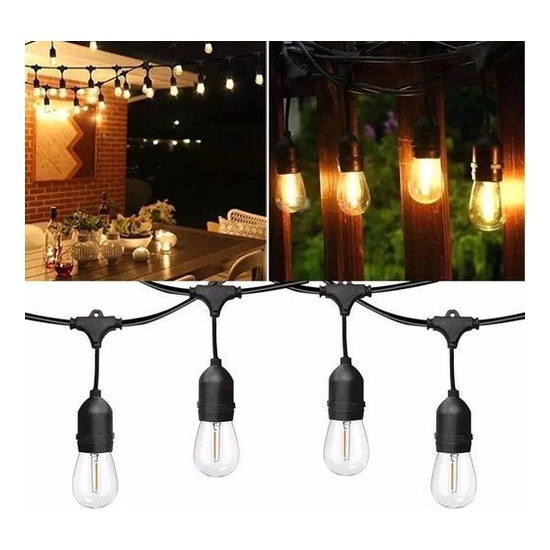 Ener-J Outdoor x30 S14 LED Garden / Patio String Lamps - 30 Metres