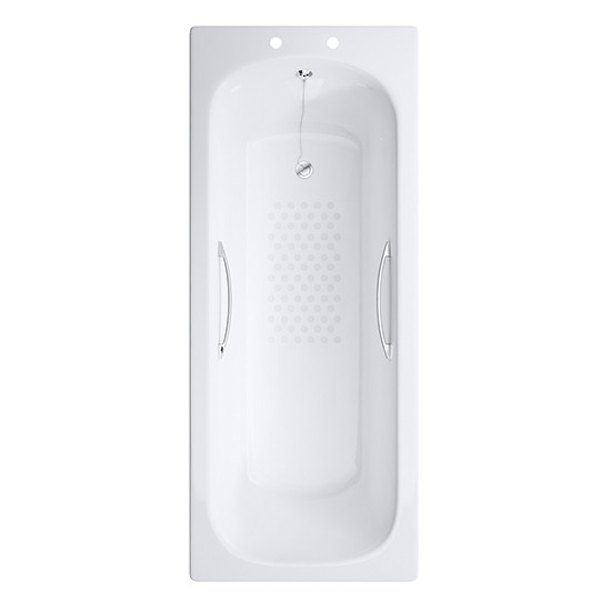 Atlas Trade Steel Bath 2 Tap Hole
