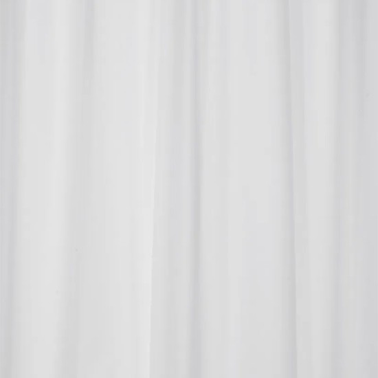 Croydex 1800mm Wide White Contract Shower Curtain