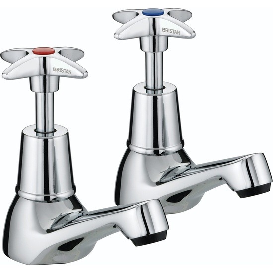 Bristan VAX½C Cross Top Basin Taps