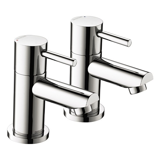 Bristan Blitz 1/2" Basin Taps - Chrome