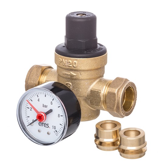 Altecnic Eres Pressure Reducer c/w Gauge