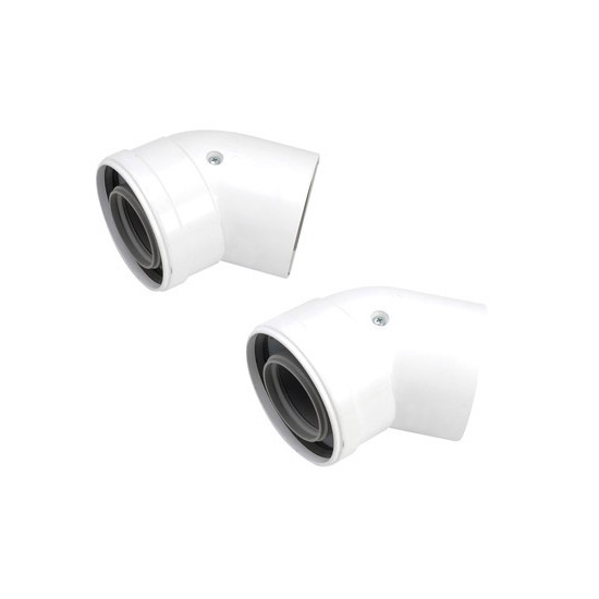 Worcester 45° Flue Bends (Pair) - 7716191085