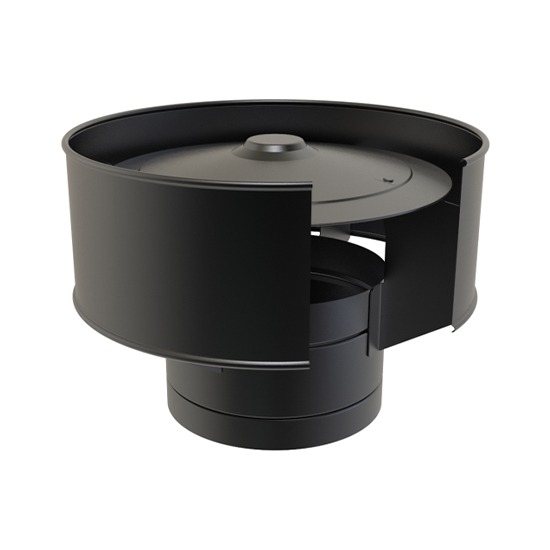 Mi-Flues TWPro BLK Anti-Wind Cowl
