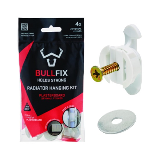 Bullfix BFRADK Heavy Duty Radiator Plasterboard Fixings - Pack of 4