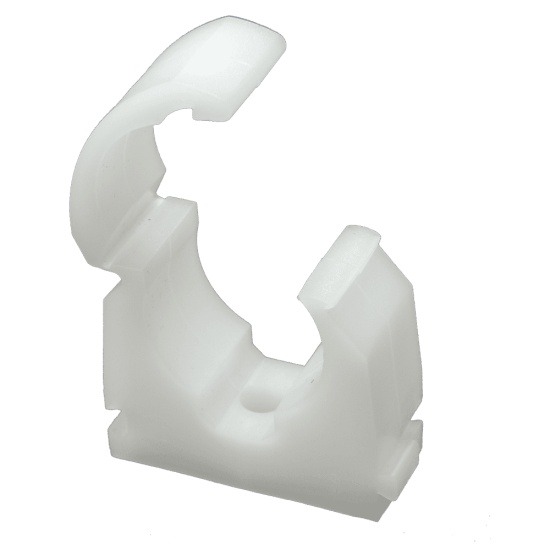 FM White Single Lock Clip