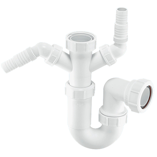 McAlpine WM11 Washing Machine Trap With Two Nozzles