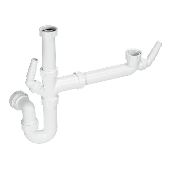 McAlpine SK1A Bowl and Half Trap Set with Extra Washing Machine Nozzle