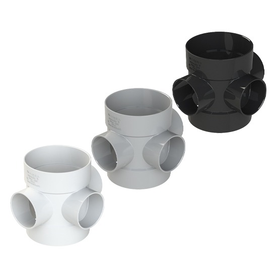 Polypipe SE60 4" Soil Short Boss Pipe