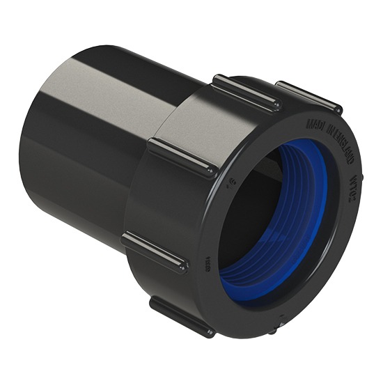 32mm Black Solvent Waste Expansion Coupling - WS61B