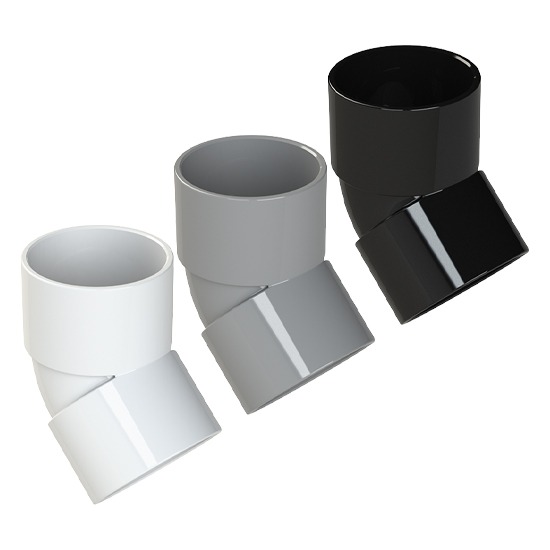 Polypipe 32mm WS17 Solvent Waste Pipe 45 Degree Obtuse Bend