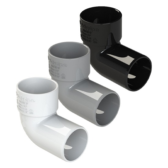 Polypipe 32mm WS23 Solvent Waste Pipe 92.5° Swivel Bend