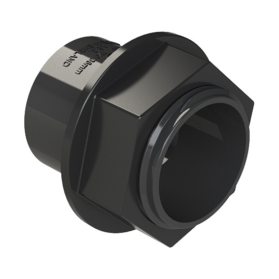 Polypipe WS35B Solvent Tank Connector Black - 32mm