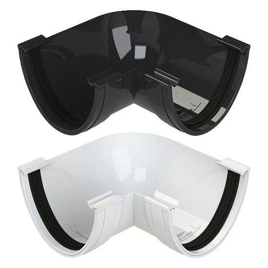 Polypipe RD503 112mm Deep Flow Gutter 90° Angle